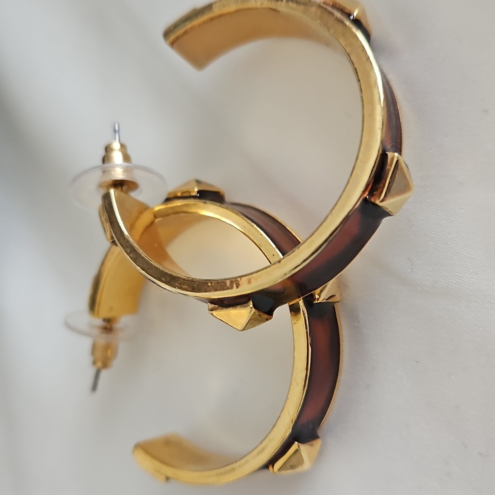Graziano Vintage Large Hoop Earrings. - Picture 6 of 10